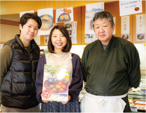 店舗内のPOPは尚美さんがデザイン。デザインスキルを活かし、商品の魅力を伝える手伝いもしています。